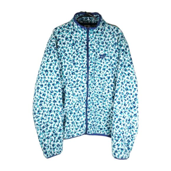 Nike Men's Club Medium Blue Dot Pattern Logo Embroidered Full Zip Fleece Jacket - Picture 1 of 12